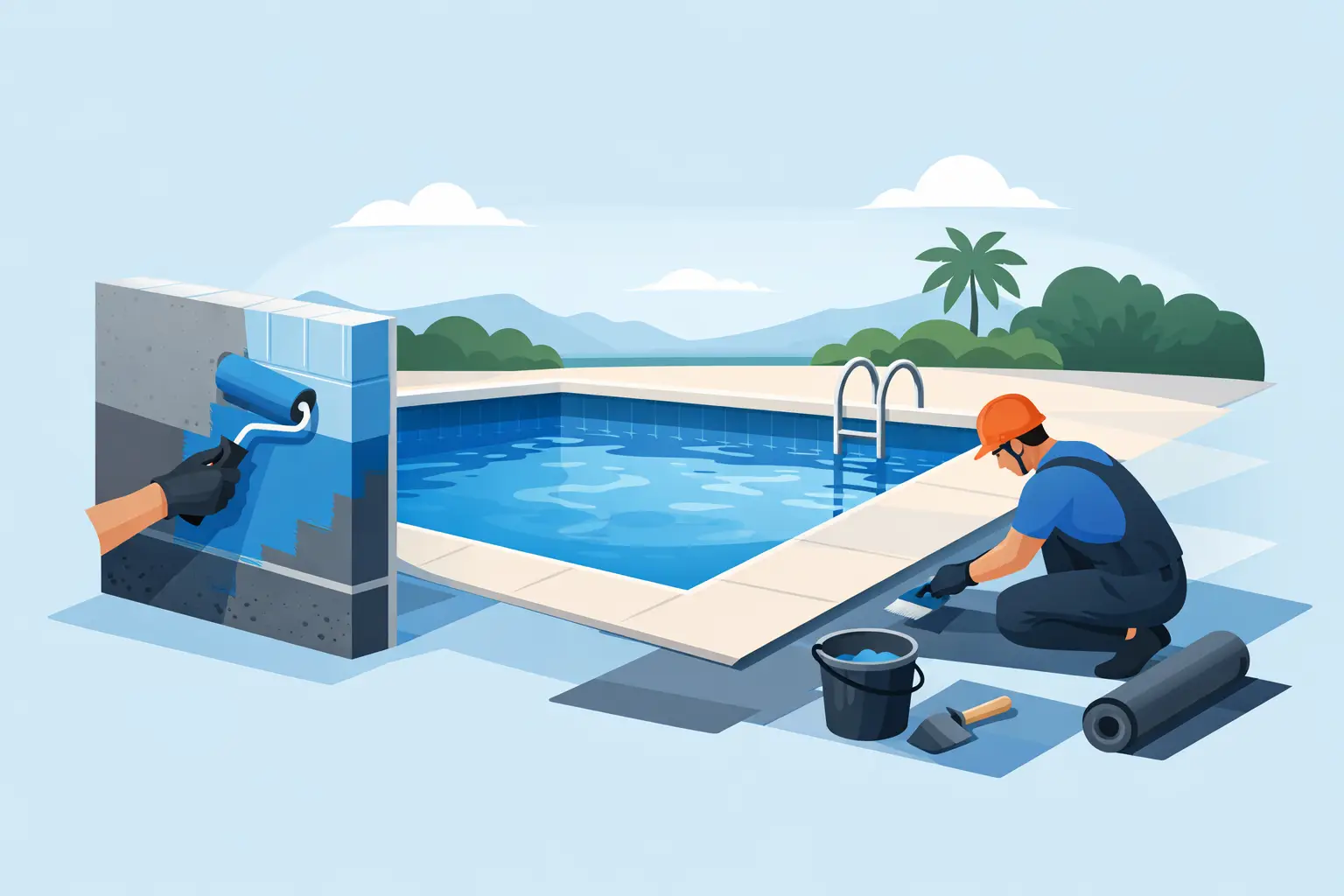 აუზის ჰიდროიზოლაციის სწორად გაკეთება