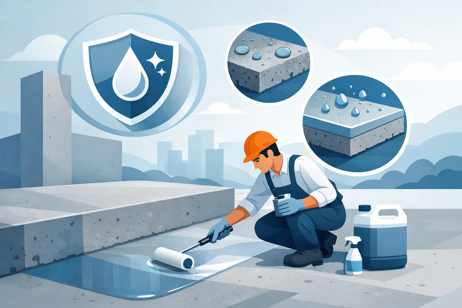 ბეტონის ზედაპირის ქიმიური დაცვა პრაქტიკაში