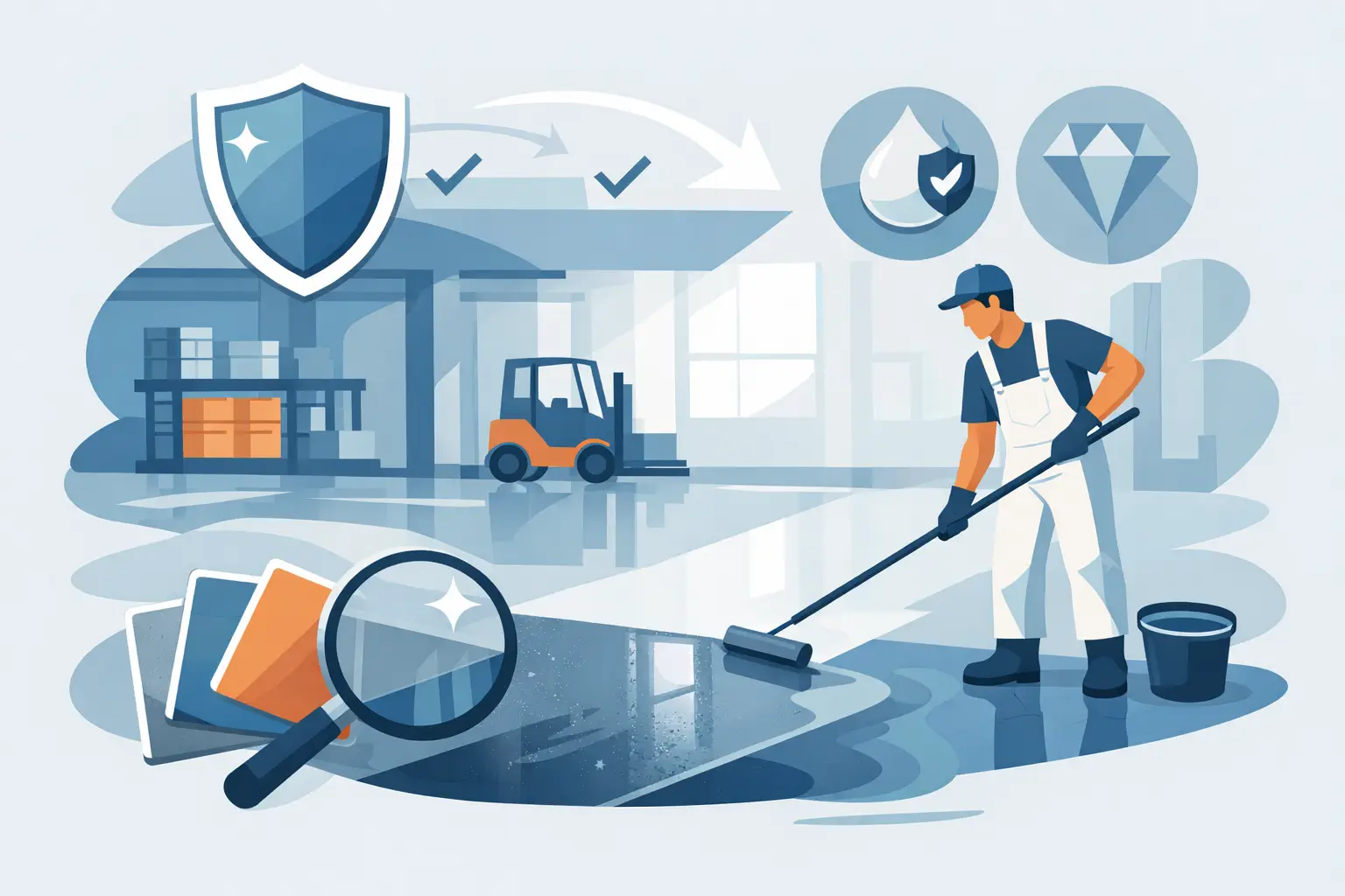 ინდუსტრიული იატაკის დამცავი საფარი - სწორად შერჩევა