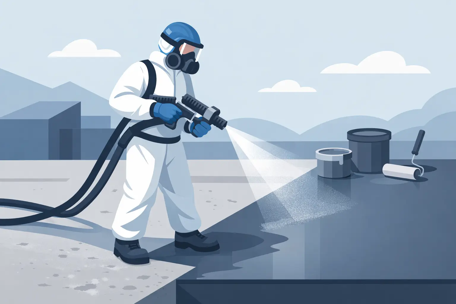 პოლიურეას საფარის დატანა ზედაპირზე სწორად