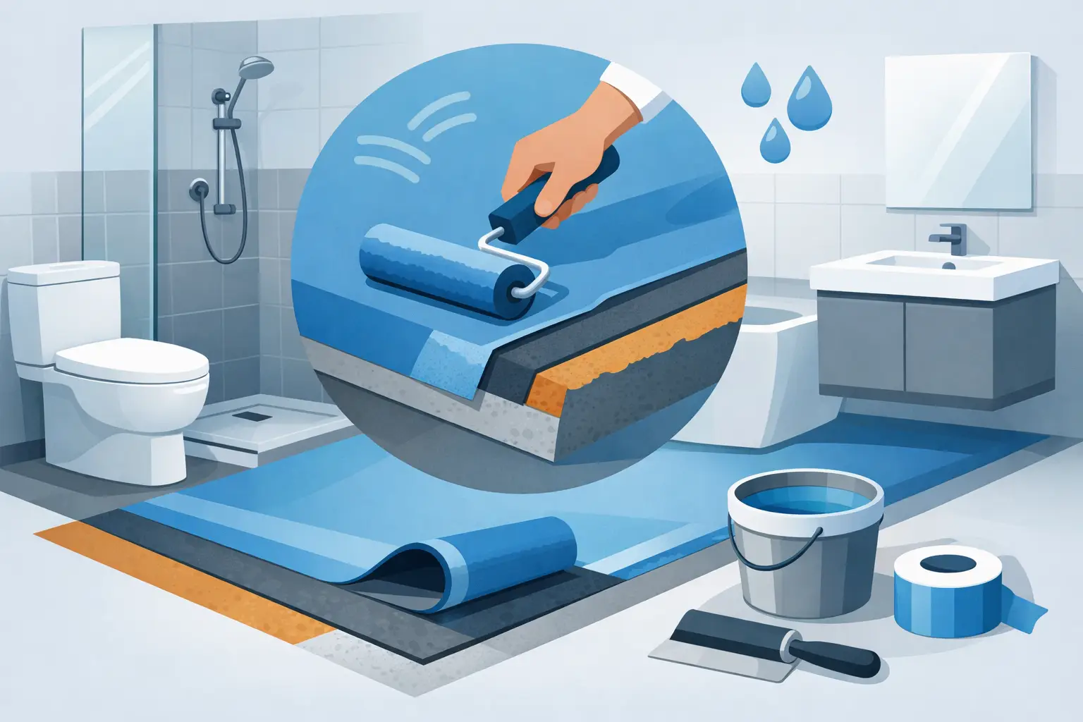 სველი წერტილის იატაკის იზოლაცია სწორად