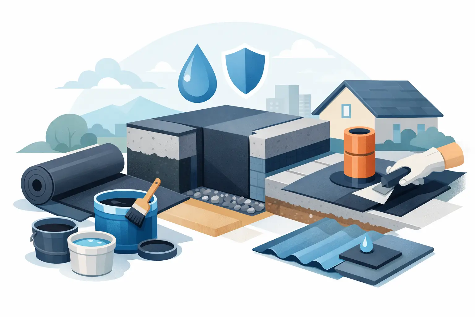 ჰიდროსაიზოლაციო მასალები - სწორი არჩევანი